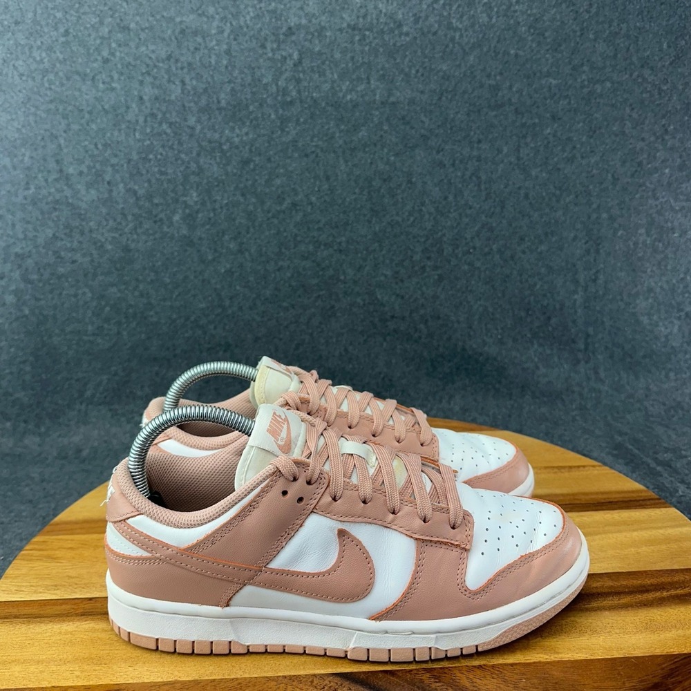 Nike Dunk Low Rose Whisper Womens Sneakers Size 8.5 DD1503-118 Pink White Shoes